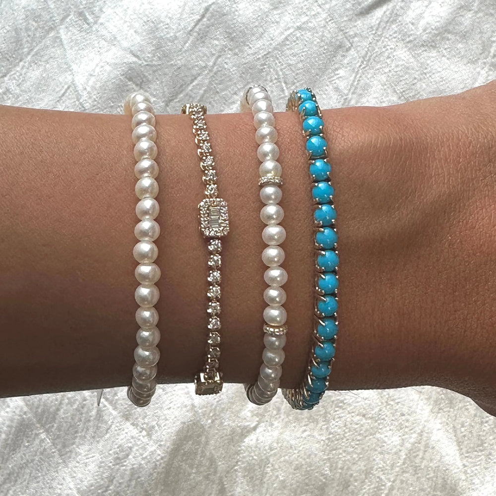 DIAMOND PEARL BRACELET