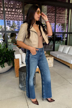 LINDZ L/R EASY STRAIGHT WITH TUXEDO STRIPE