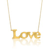 MONISHA MELWANI GOLD LARGE LOVE NECKLACE