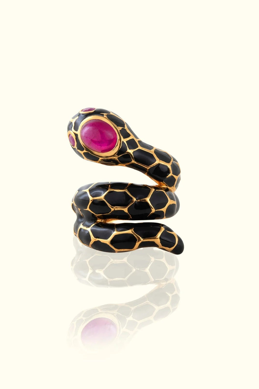 18K GOLD PLATED ANAKONDA RING