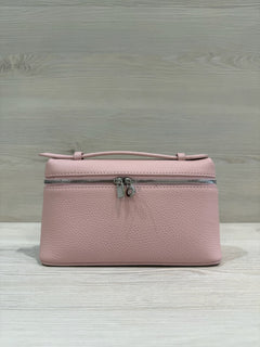 PEBBLE ZIP CLUTCH W/STRAP