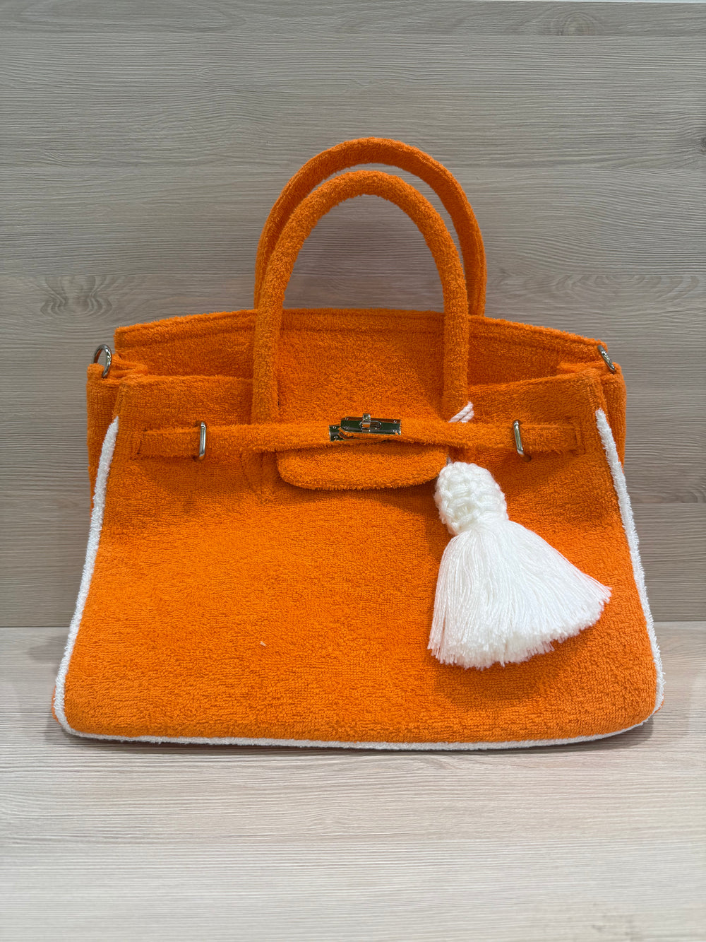 PLAGE LARGE TERRY BICOLORE ORANGE