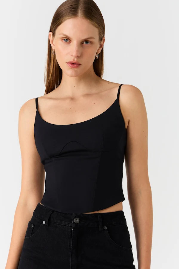 MISHA KALINA TOP IN BLACK