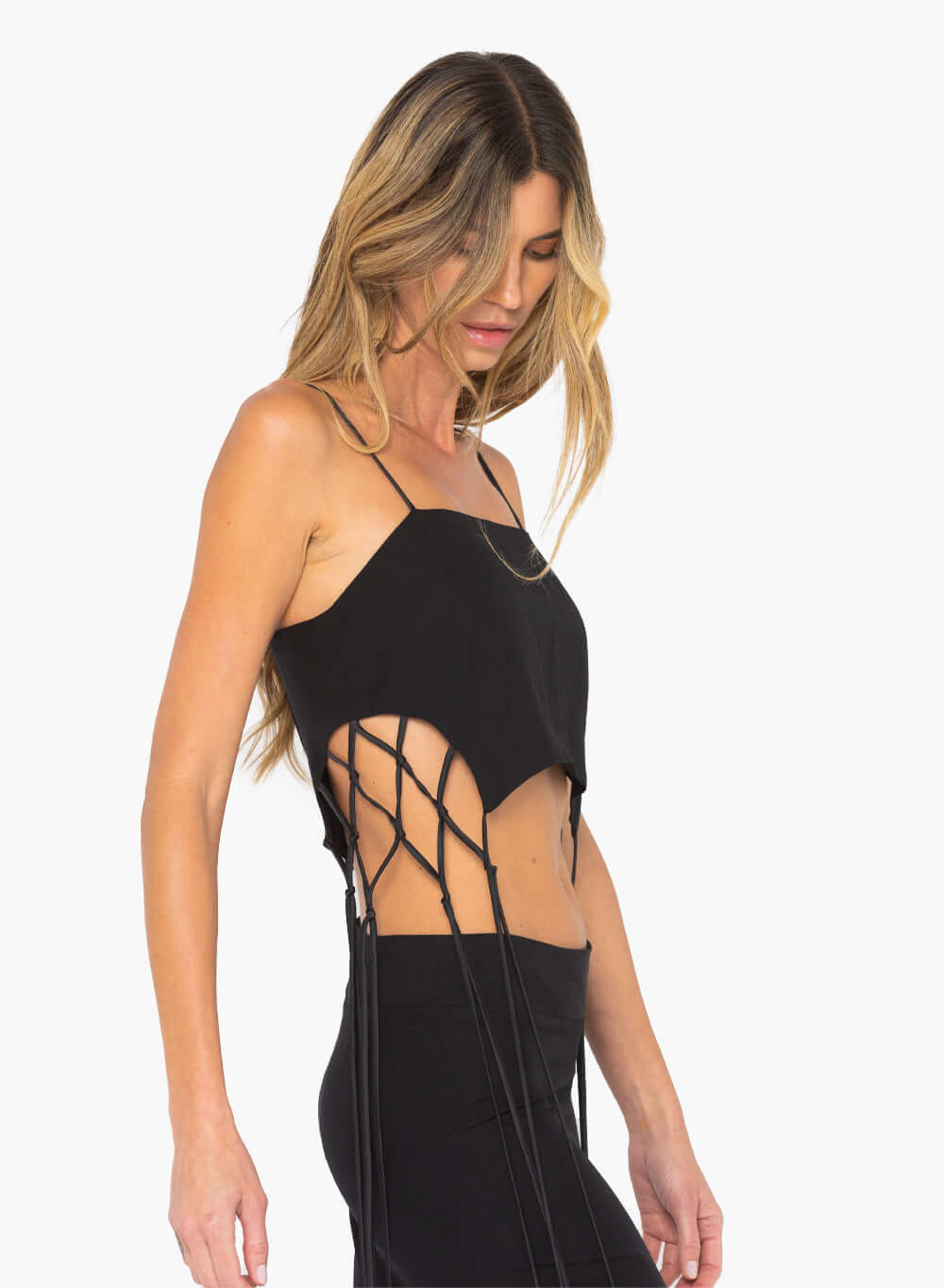 JUST BEE QUEEN SIENNA TOP IN BLACK