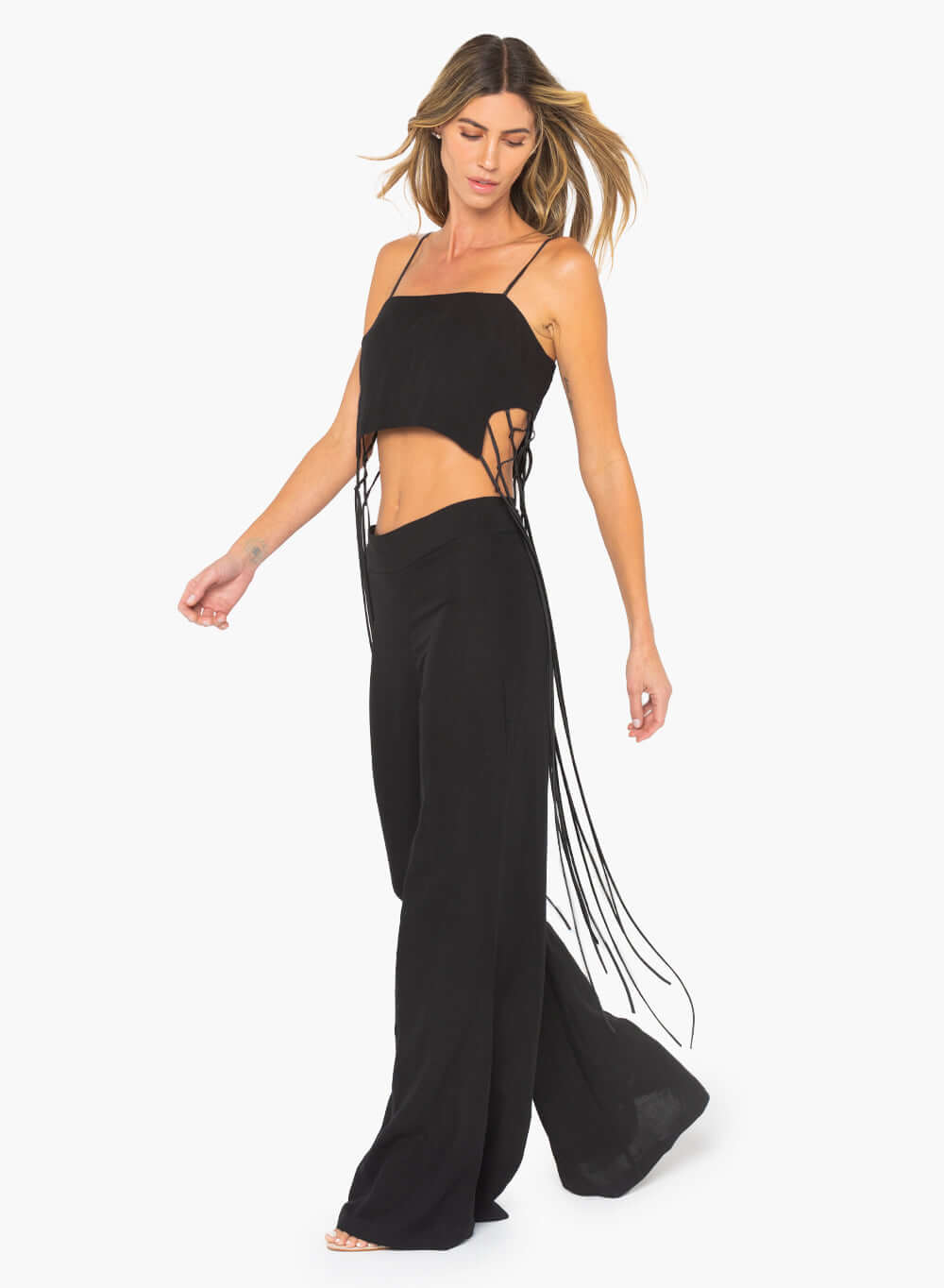 JUST BEE QUEEN SIENNA TOP IN BLACK