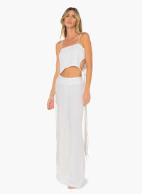 JUST BEE QUEEN SIENNA TOP IN IVORY