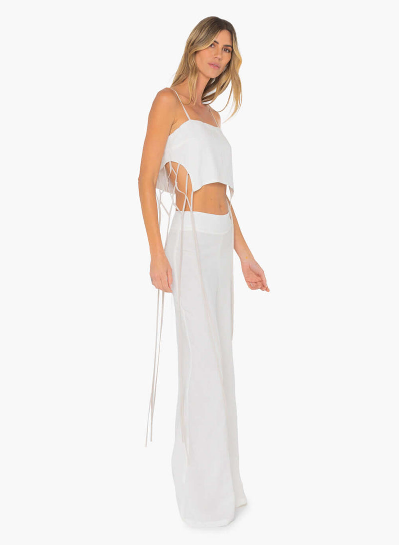 JUST BEE QUEEN SIENNA TOP IN IVORY