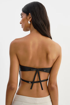 KATYA FAUX LEATHER TOP