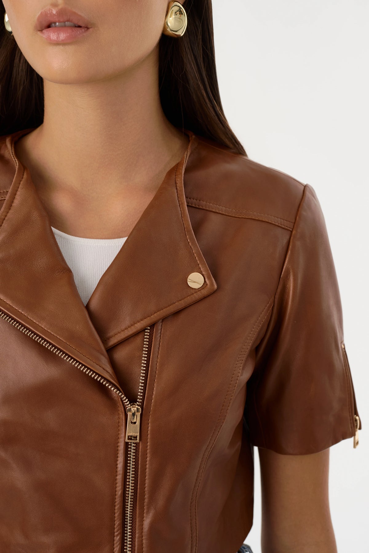 KIRSI CROPPED BIKER JACKET