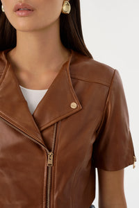 KIRSI CROPPED BIKER JACKET