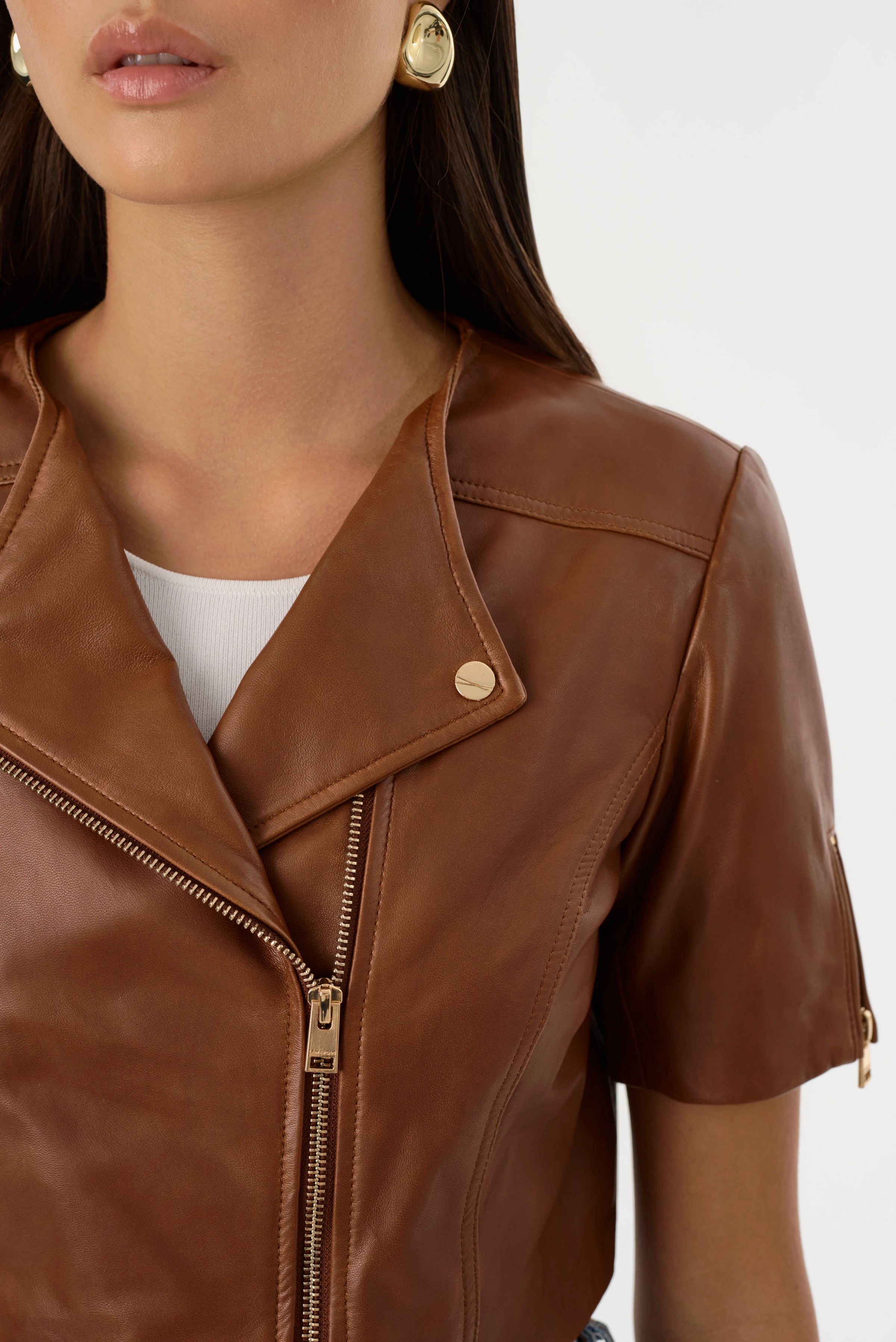 KIRSI CROPPED BIKER JACKET