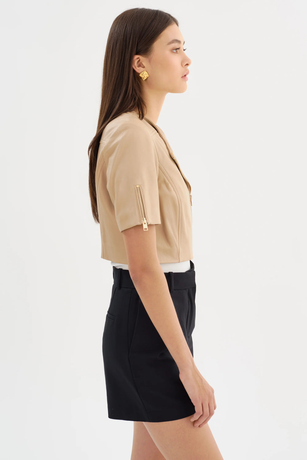 KIRSI CROPPED BIKER JACKET