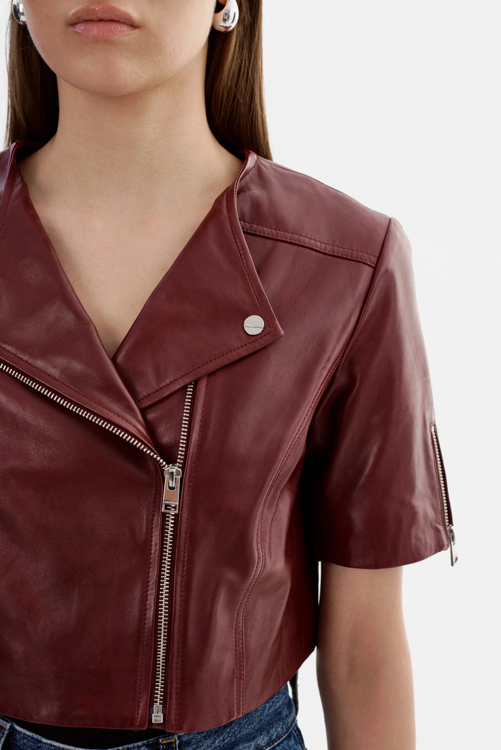 KIRSI CROPPED BIKER JACKET