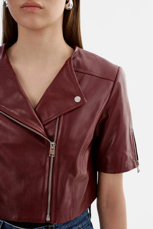 KIRSI CROPPED BIKER JACKET