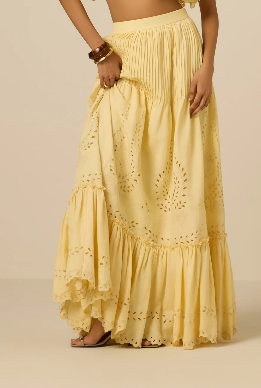 KORI PINTUCK MAXI SKIRT