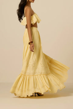KORI PINTUCK MAXI SKIRT