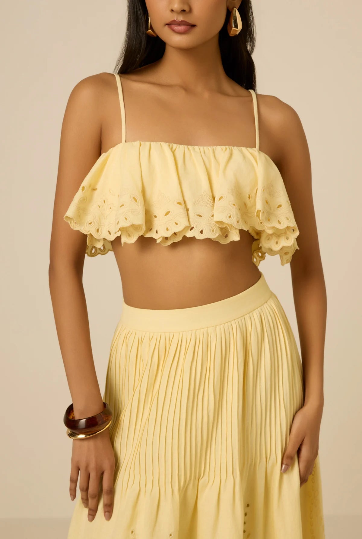 KORI RUFFLE NECK BUSTIER