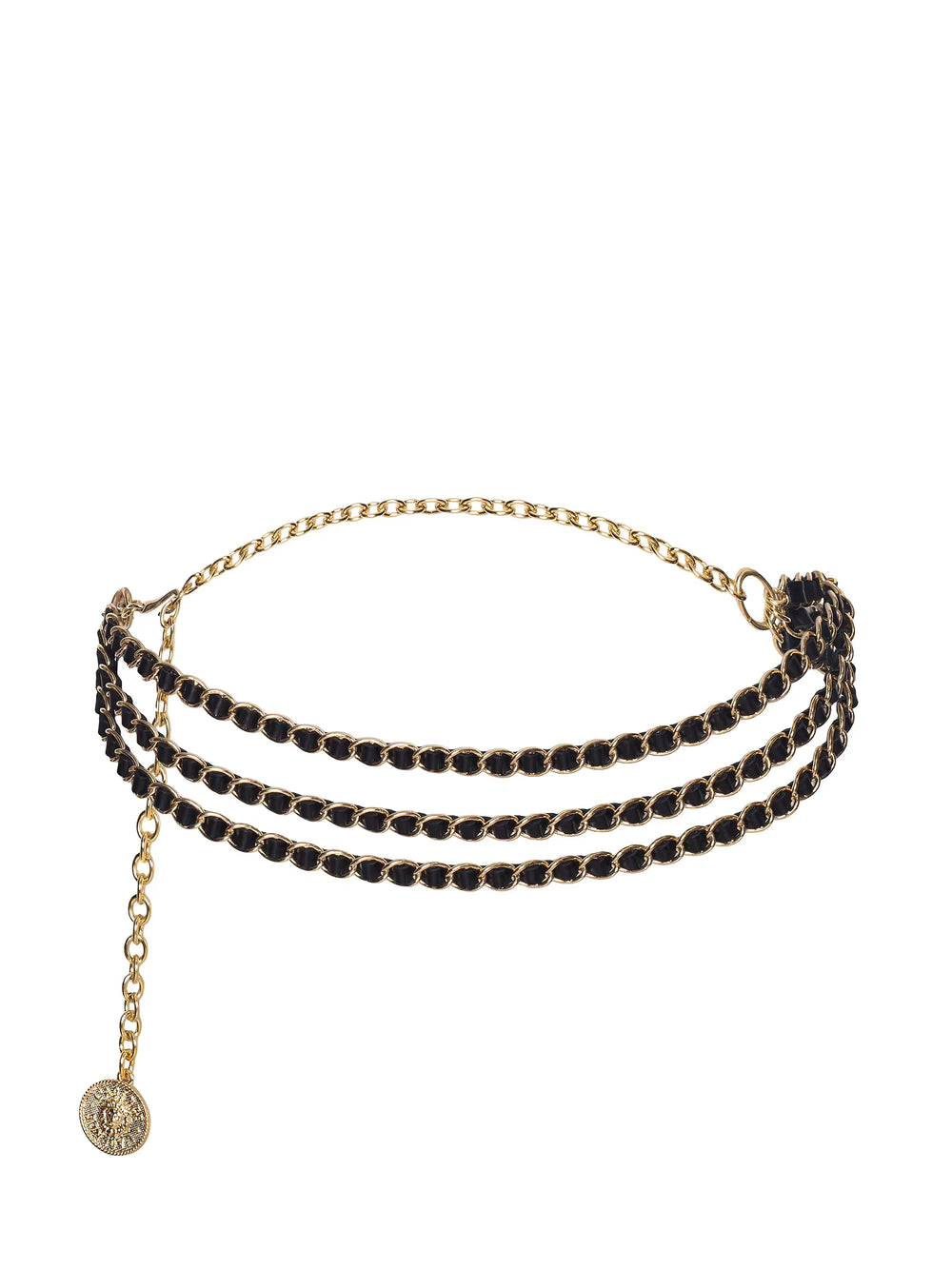 ALISHA LEATHER CHAIN BELT