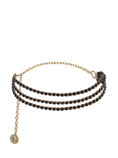 ALISHA LEATHER CHAIN BELT