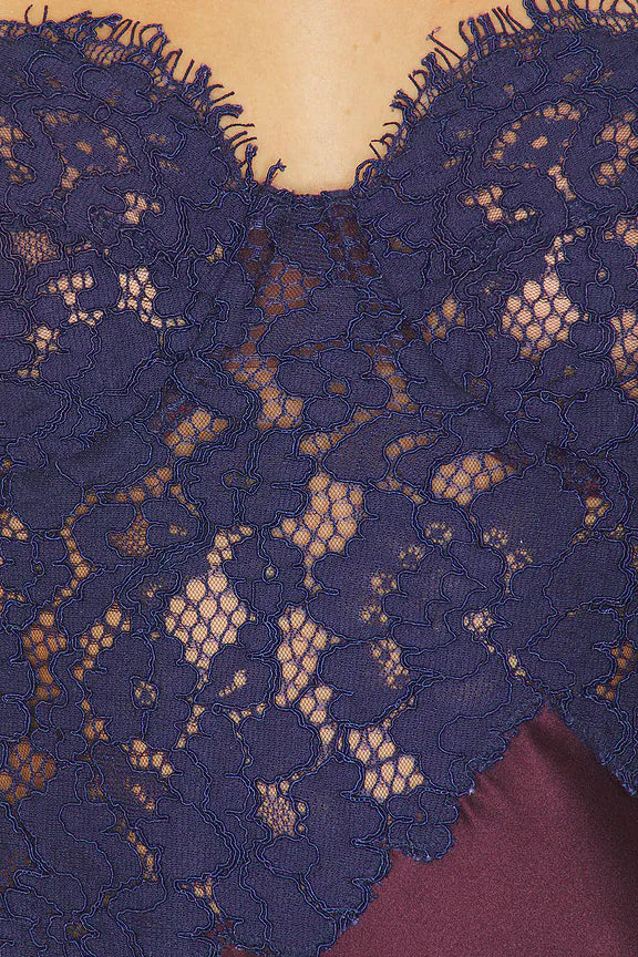 ARAMINTA LACE APPLIQUE DRESS