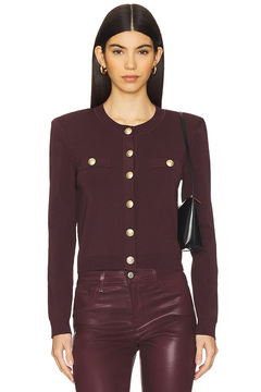 TOULOUSE CROP CREW NECK CARDIGAN