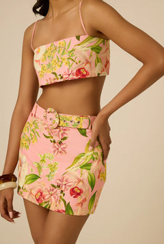 MINI SKIRT LENA WITH BUCKLE BELT