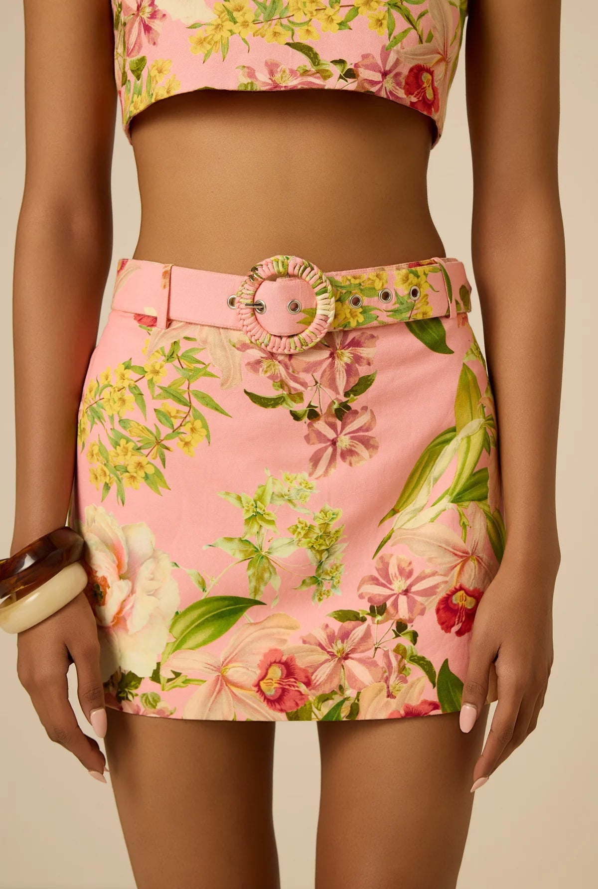 MINI SKIRT LENA WITH BUCKLE BELT