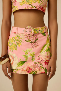MINI SKIRT LENA WITH BUCKLE BELT