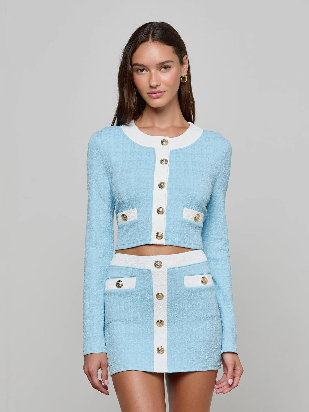 ADALINE COLORBLOCK CHIC SWIM CARDIGAN