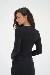 FELICE RIBBED CARDGIAN