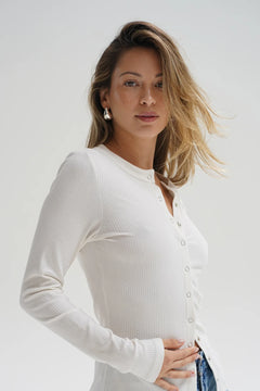 FELICE RIBBED CARDGIAN