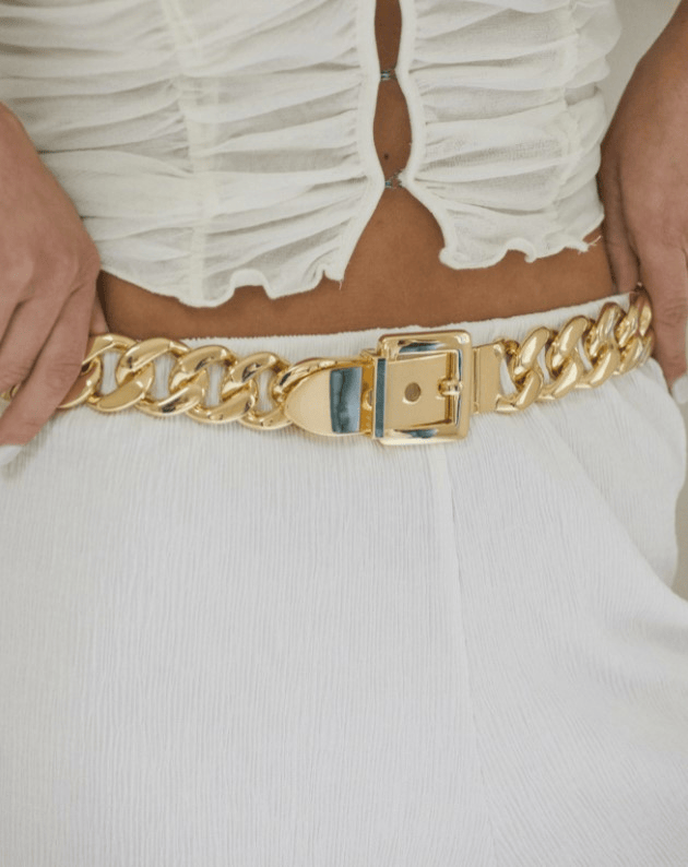 B-LOW THE BELT MARCEL BELT IN GOLD – Big Drop NYC