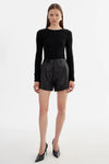 MARCIE LEATHER SHORT