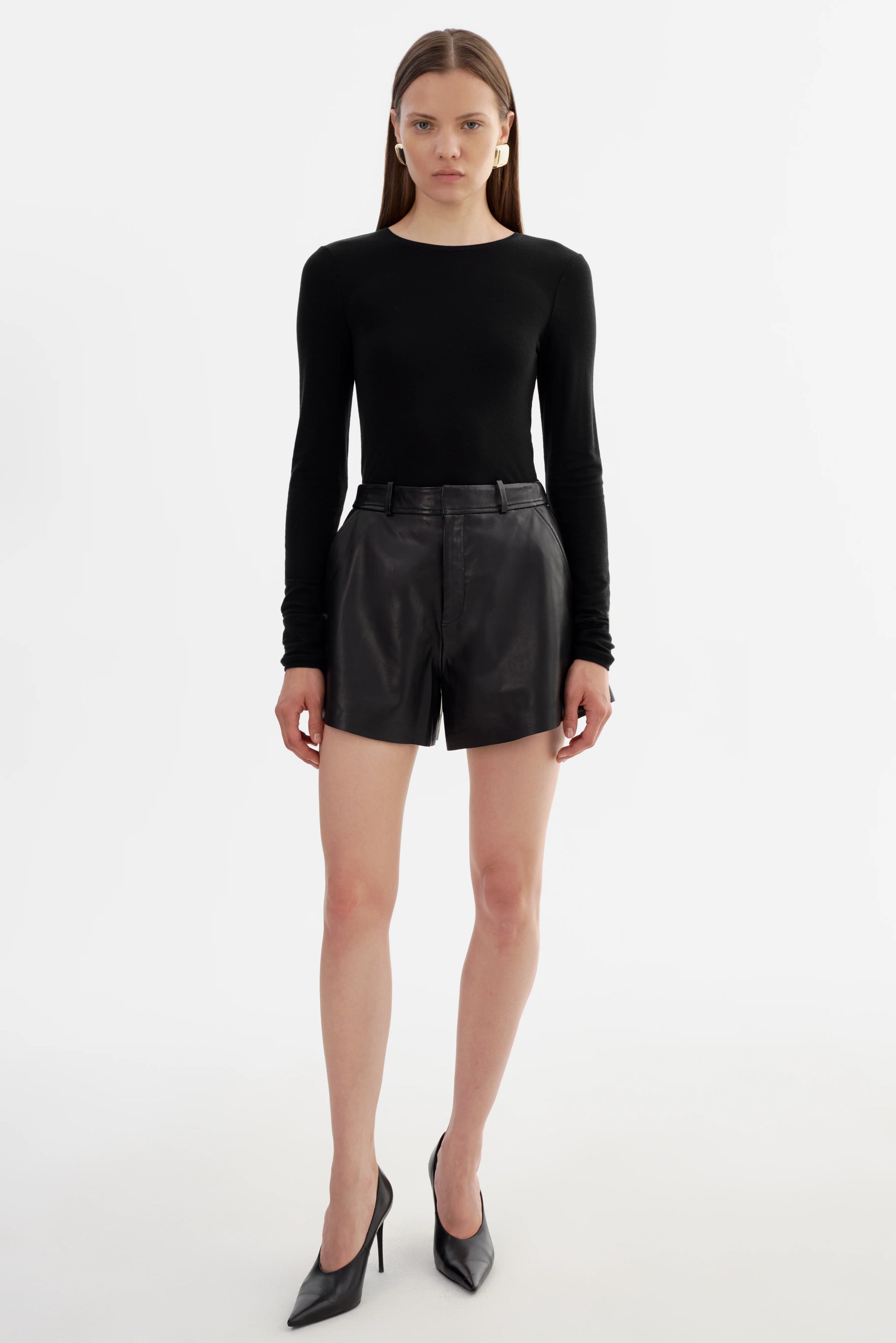 MARCIE LEATHER SHORT