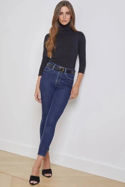 L'AGENCE MARGOT HIGH RISE SKINNY IN TRU BLU