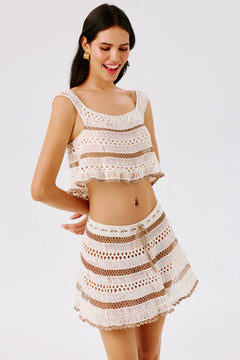 CLEO HAND-CROCHETED TOP