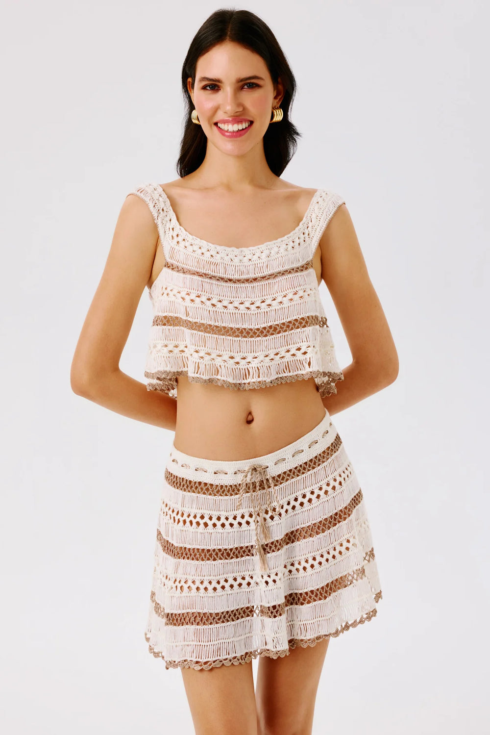CLEO HAND-CROCHETED TOP