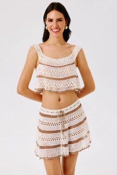 CLEO HAND-CROCHETED TOP
