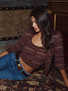 MILOU BELT CROC EMBOSSED