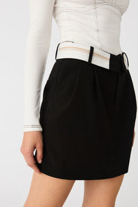 MISHA JULIAN MINI SKIRT IN BLACK