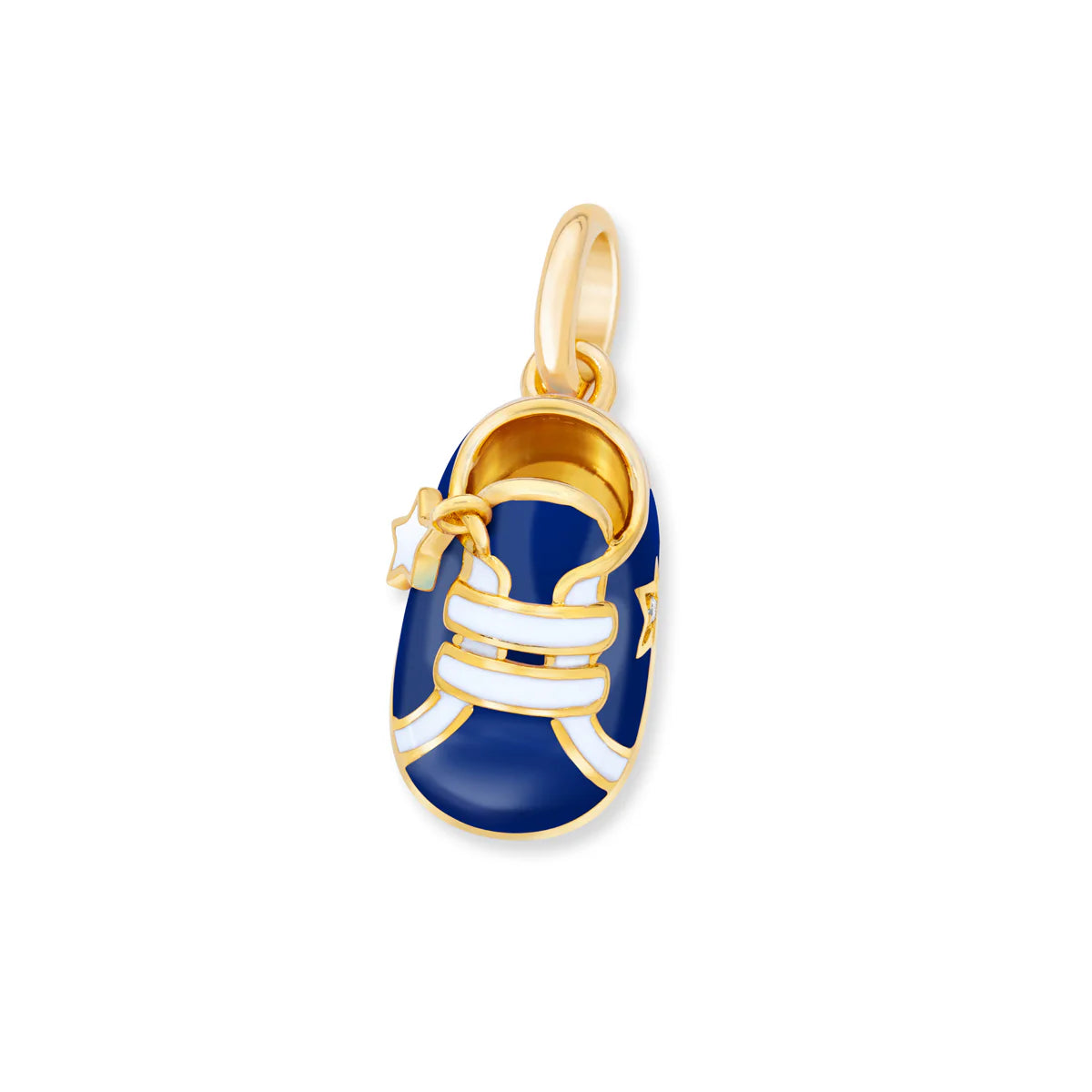 AARON BASHA VERMEIL NAVY BLUE SNEAKER CHARM