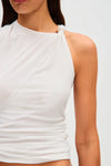 MISHA CHARLIE MESH TOP IN IVORY