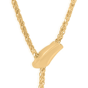 GOLD SNAKE LARIAT CHAIN NECKLACE