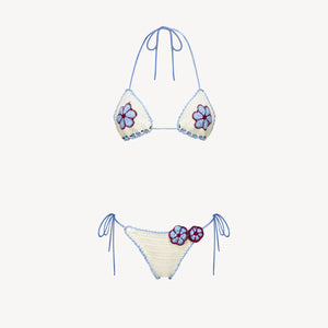 AVA HIBISCUS CROCHET M BIKINI BOTTOM