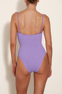 HUNZA G PAMELA SWIM ONE PIECE IN LILAC