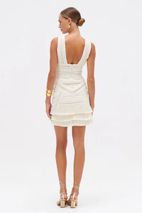 RADIANT FRINGE MINI DRESS