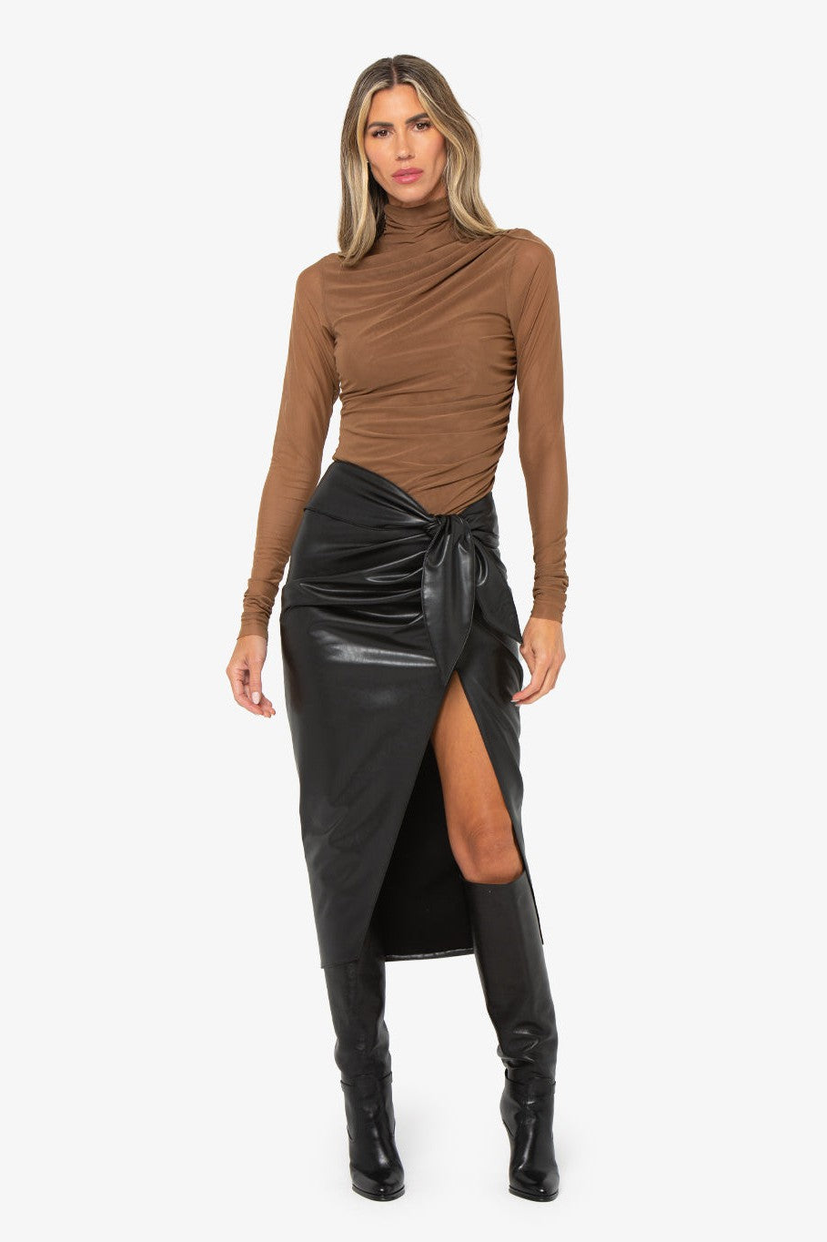 JBQ THE LABEL DUSK SKIRT IN BLACK