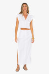 JBQ THE LABEL CAMP MAXI SKIRT IN WHITE