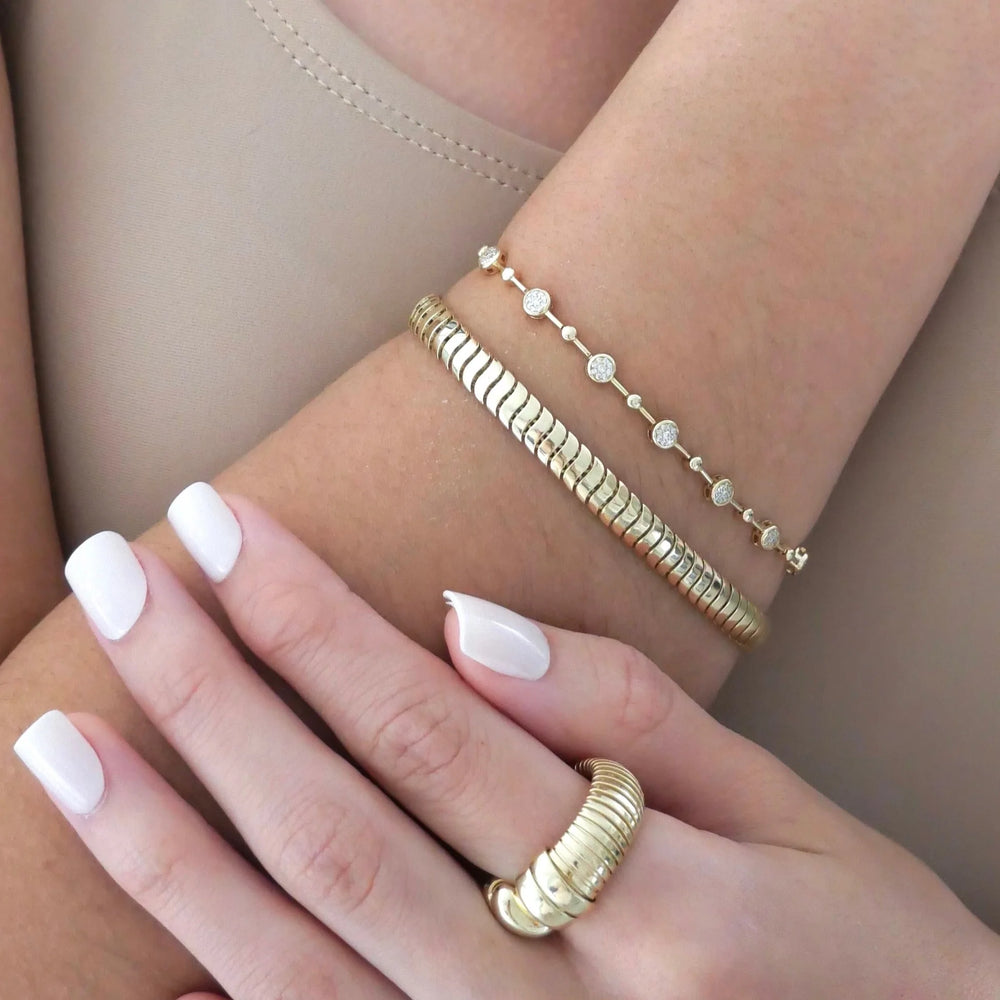 LARGE SNAKE CHAIN RING