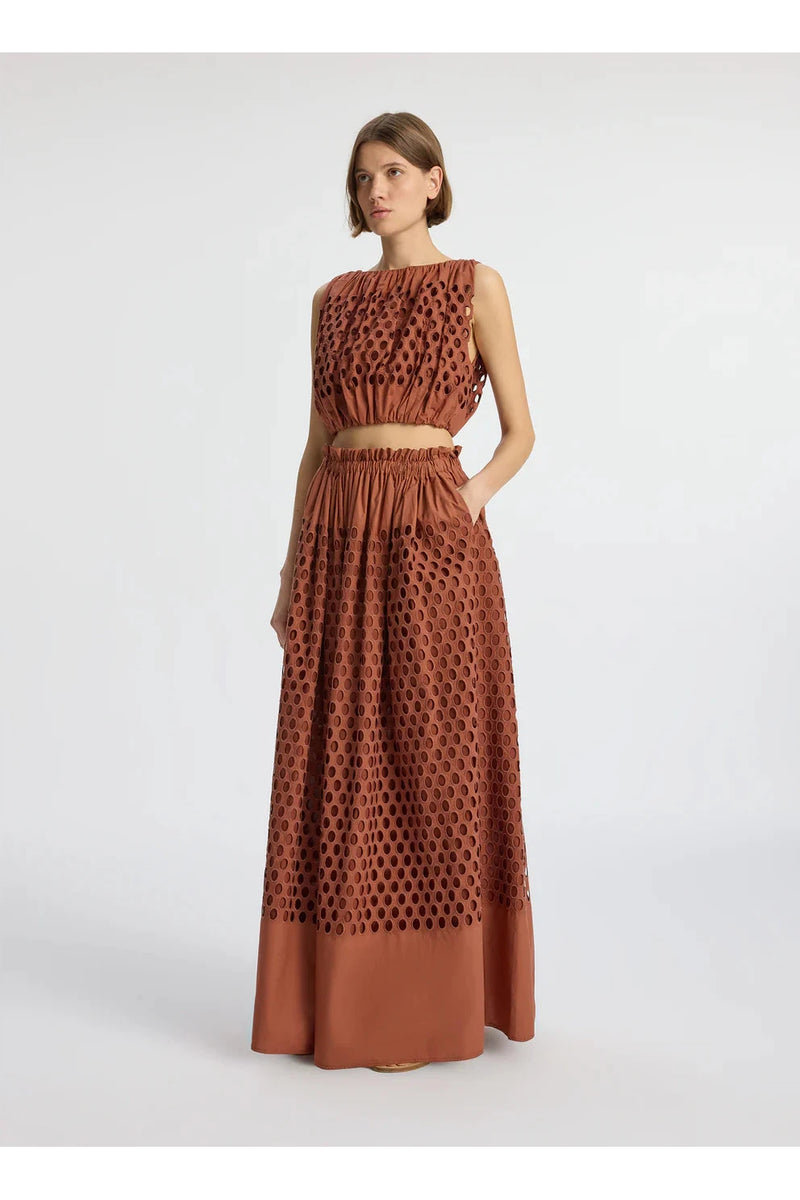 A.L.C FLORA SKIRT IN SEQUOIA